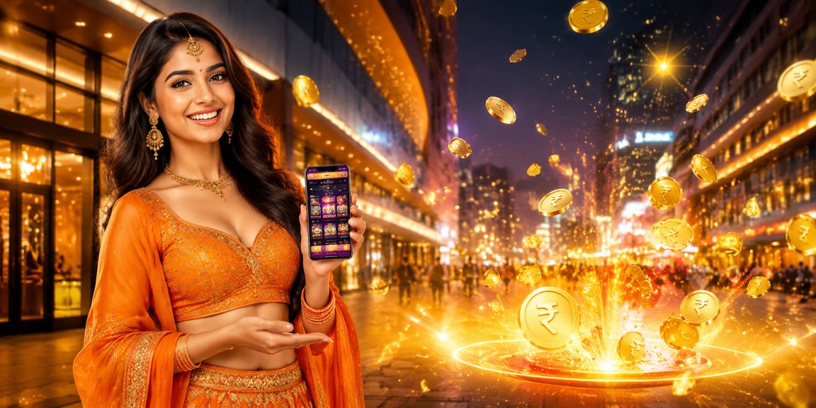 Bright colorful online slot reels spinning with India-themed designs